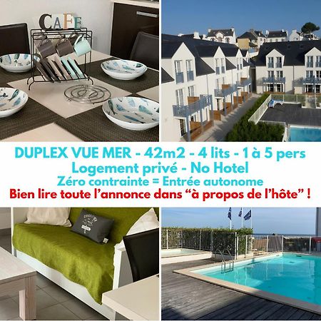 Duplex Vue Mer - Plage A 100M- 4 Lits - Parking Sous Sol ออเดียร์น ภายนอก รูปภาพ